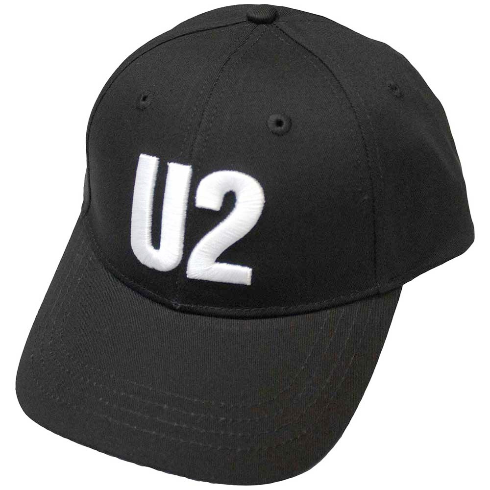U2 - White Logo Snapback Pet - Zwart